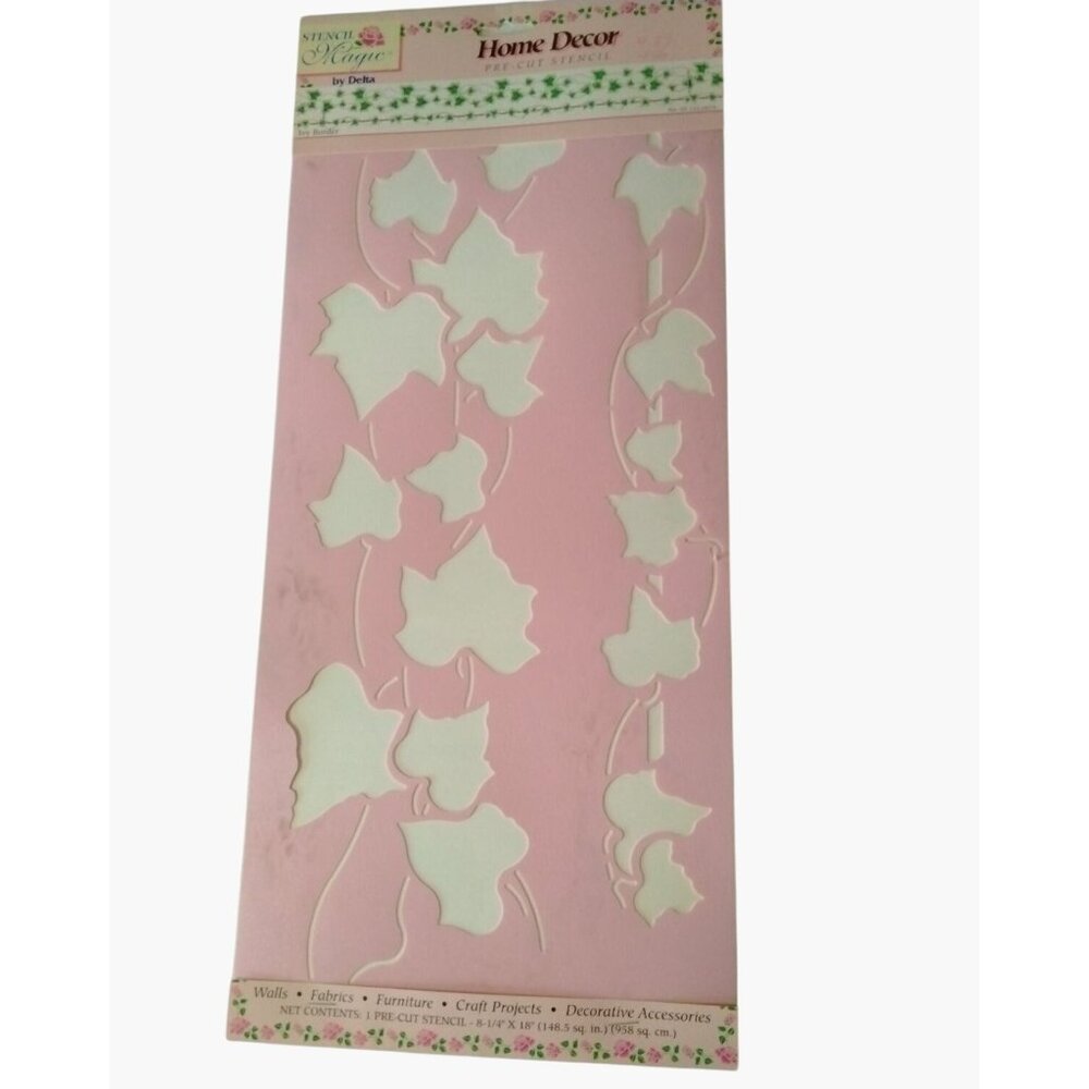 Delta Home Stencil Ivy Border Pre-Cut Walls Furniture Craft